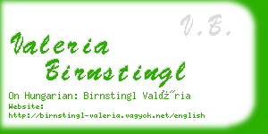 valeria birnstingl business card